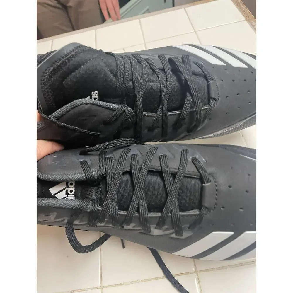 NEW Adidas Icon Bounce Baseball Molded Cleats Size 14 Men Black White